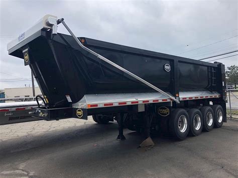 used quad axle dump box steel trailers|End Dump Trailers For Sale in MICHIGAN.